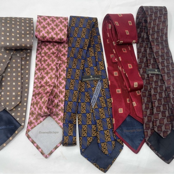Ermenegildo Zegna Tie Bundle 5 Ties - Picture 2 of 4